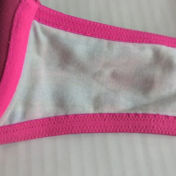 Victoria's Secret Underwire Lined Perfect Coverage Plaid Bra 36C Pink Green - Picture 14 of 16